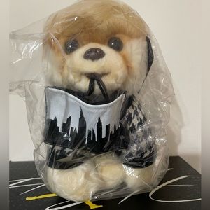 Gund City Boo Pomeranian Plush Dog w/ shopping bag gift card holder